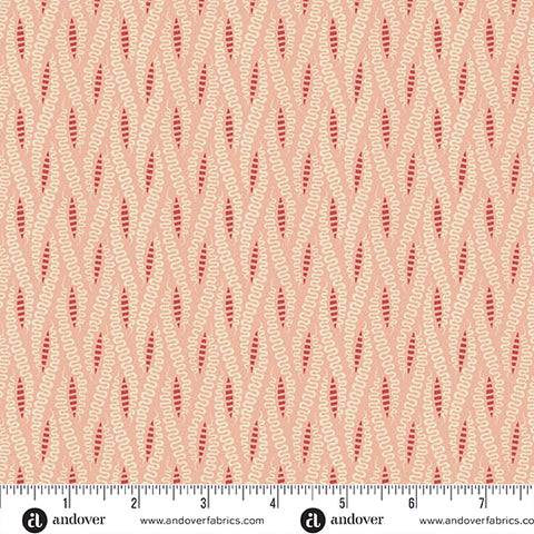 Andover Jingle Bell 10361 E Peppermint Stick Ribbon Candy By The Yard