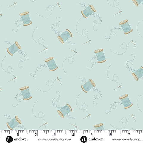 Andover Sewing Bird 1605 B Lake Needle & Thread By The Yard