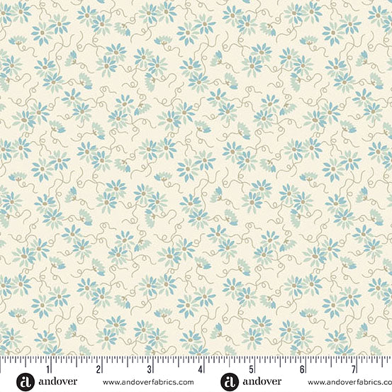 Andover Sewing Bird 1616 L Nimbus Daisy Chain By The Yard