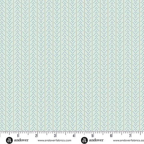 Andover Sewing Bird 1620 B Seafoam Chevron By The Yard