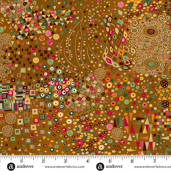 Andover/Makower Golden MU155 Y Yellow Symphony By The Yard