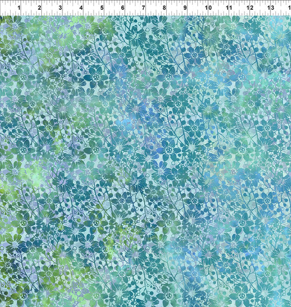 In The Beginning Allure 7ALR 2 Green Shadow Flowers 2.33 YARDS