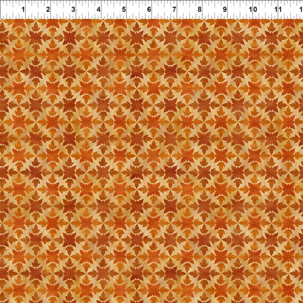 In The Beginning Autumn Celebration 7AUT 1 Medallions Rust By The Yard