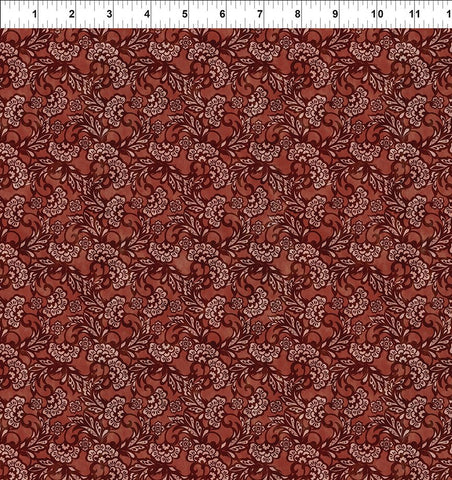 In The Beginning Carpet Bag Romance 7CBR 2 Red Tonal By The Yard