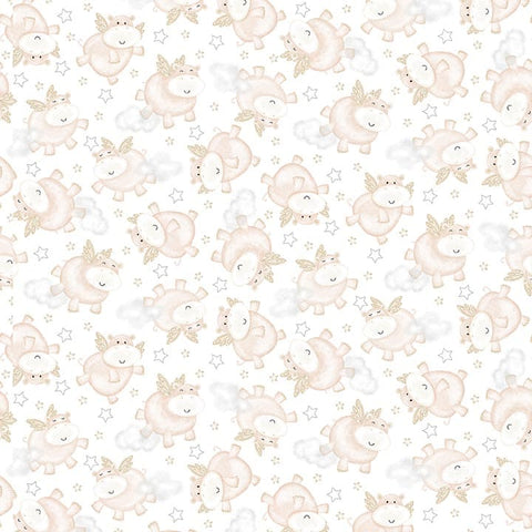 Studio E Moonlit Dreams 8028 03 Blush Tossed Hippos By The Yard