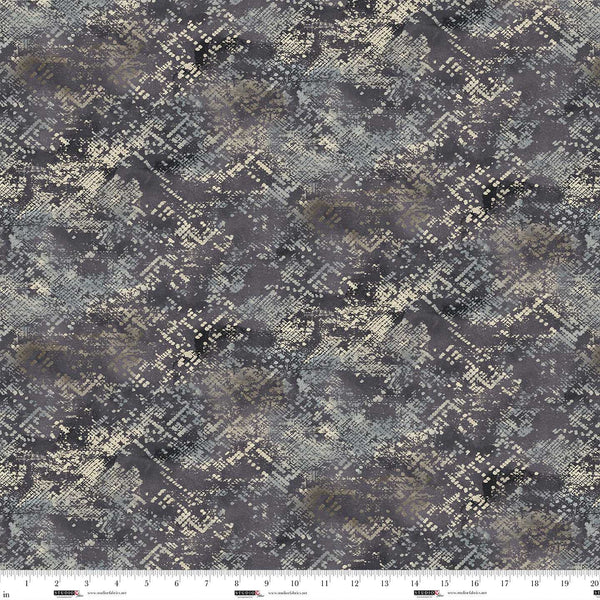 Studio E Rough Around The Edges 8268 37 Chocolate Distressed Geo By The Yard