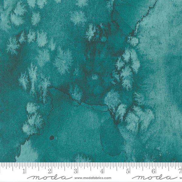 Moda Flow 8433 146 Turquoise Watercolor By The Yard