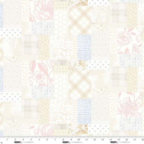Studio E Pieces Of America 8591 14 Cream Patchwork By The Yard