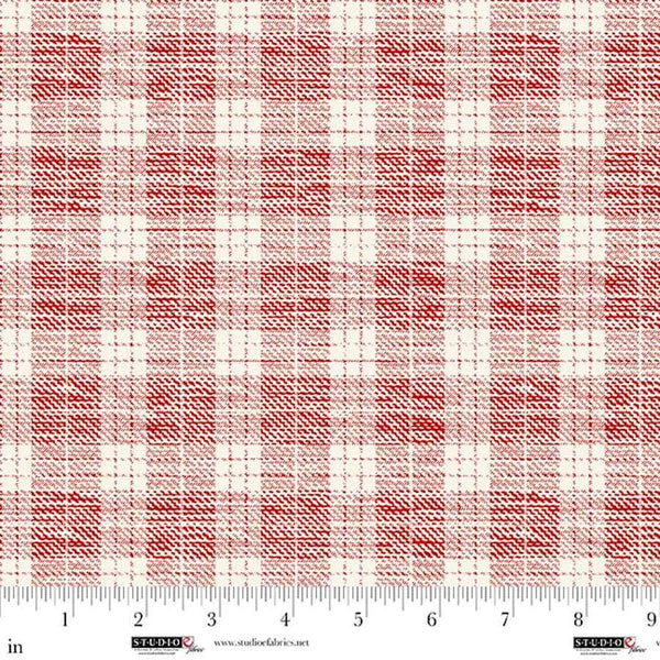 Studio E Pieces Of America 8595 82 Ruby Plaid By The Yard