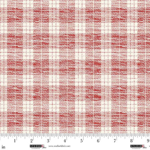 Studio E Pieces Of America 8595 82 Ruby Plaid By The Yard
