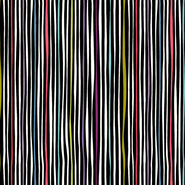 Studio E Meow Mix 8961 981 Black/Multi Line By The Yard