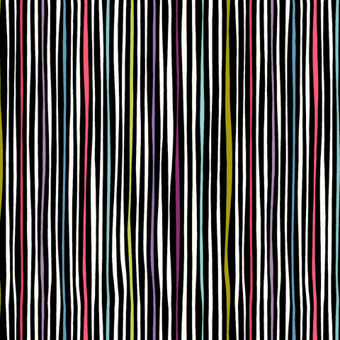 Studio E Meow Mix 8961 981 Black/Multi Line By The Yard