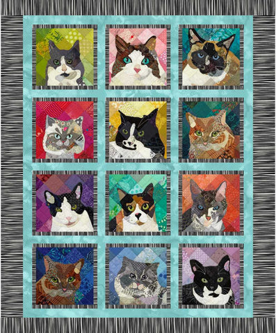 Studio E Meow Mix 8962P 678 Multi Cats 36" PANEL By The PANEL (Not Strictly By The Yard)