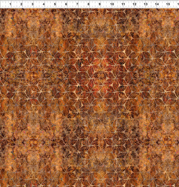 In The Beginning Autumn Elegance 8AE 1 Multi Leaf Mosaic By The Yard