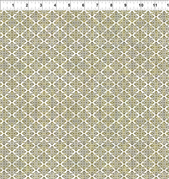 In The Beginning Carpet Bag Romance 8CBR 2 Green Medallion By The Yard