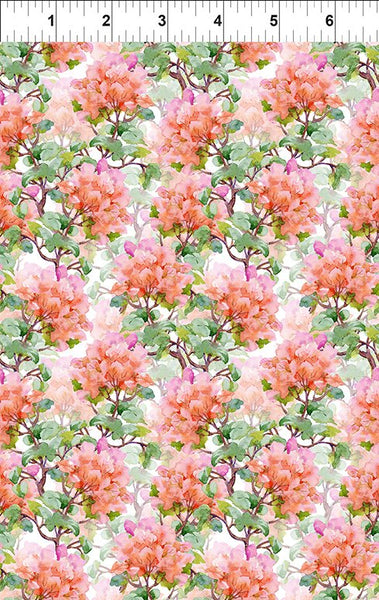 In The Beginning Decoupage 8DC 1 Salmon Rhododendron By The Yard