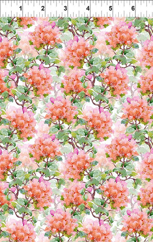 In The Beginning Decoupage 8DC 1 Salmon Rhododendron By The Yard