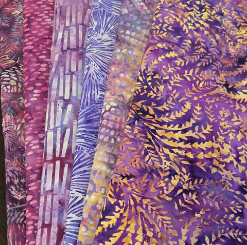 Matt's Mystery Bundles -  5.4 yards - Batiks #8 - Assorted Remnants