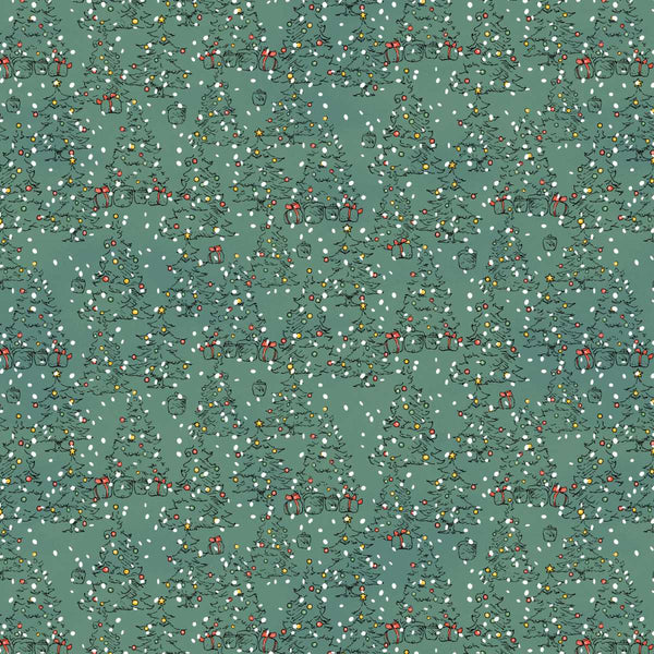 Studio E Christmas At Pooh Corner 9106 66 Forest Tree Mono By The Yard