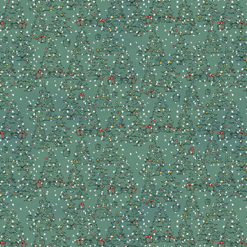 Studio E Christmas At Pooh Corner 9106 66 Forest Tree Mono By The Yard