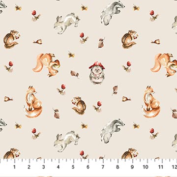 FIGO Story Book 91335 12 Cream Animals By The Yard
