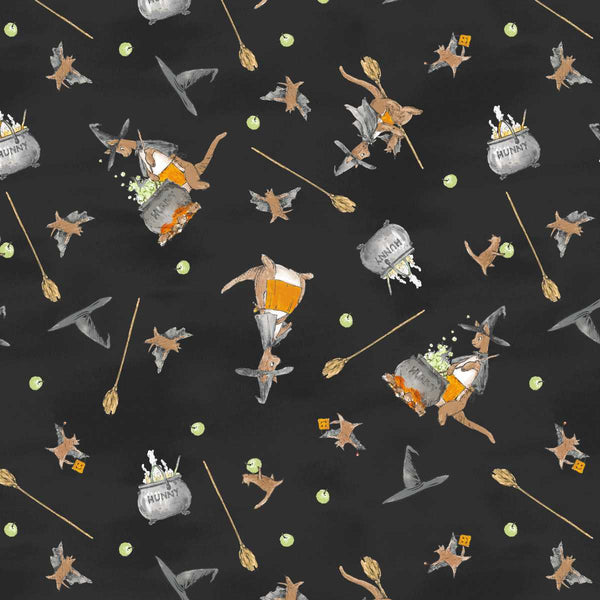 Studio E Haunted Acre Wood 9137 99 Black Witches Roos By The Yard