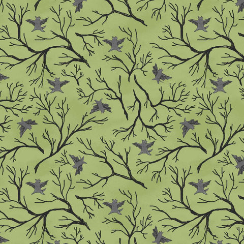 Studio E Haunted Acre Wood 9139 66 Green Bats By The Yard