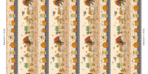 Studio E Haunted Acre Wood 9140 44 Yellow Stripe By The Yard