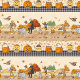 Studio E Haunted Acre Wood 9140 44 Yellow Stripe By The Yard