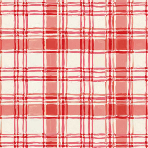 Studio E Holly Woods 9241 83 Coral Painted Plaid By The Yard