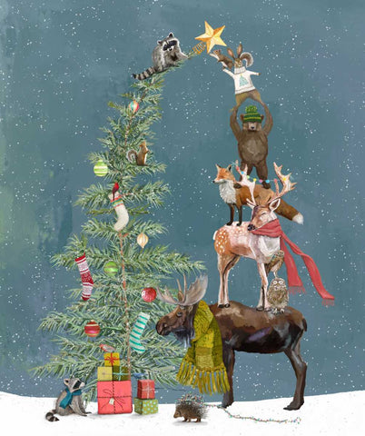 Studio E Holly Woods 9247P 79 Slate Woodland Decorating 36" PANEL By The PANEL (Not Strictly By The Yard)