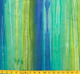 Cutting Corners Pre-Cut Quilt Kit - Benartex - Rainbows Blue/Turquoise/Lime