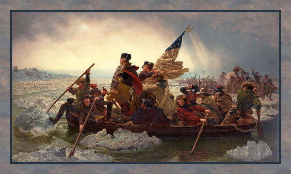 Studio E Washington's Crossing 9372P 103 Patriotic Painting 27" PANEL By The PANEL (Not Strictly By The Yard)
