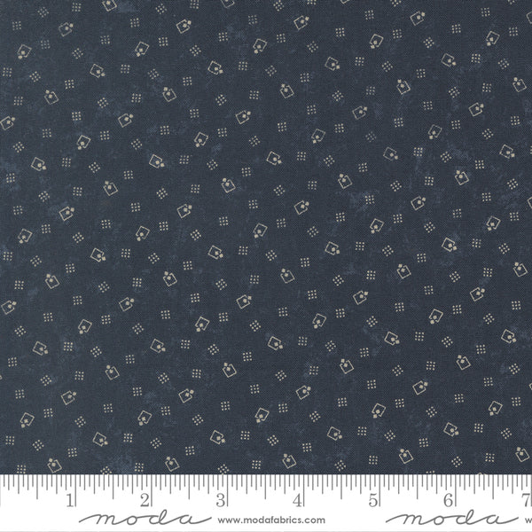 Moda Kansas Troubles - Bluebird's Nest 9804 14 Blue Square Up By The Yard