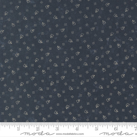 Moda Kansas Troubles - Bluebird's Nest 9804 14 Blue Square Up By The Yard