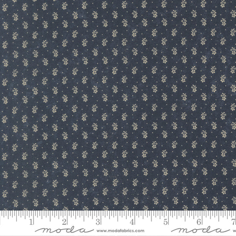 Moda Kansas Troubles - Bluebird's Nest 9805 14 Blue Tiny Buds By The Yard