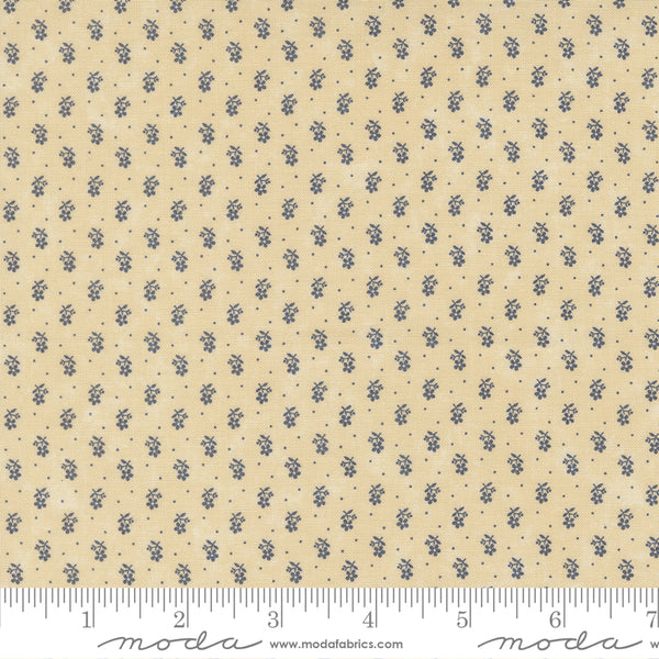 Moda Kansas Troubles - Bluebird's Nest 9805 21 Tan Tiny Buds By The Yard