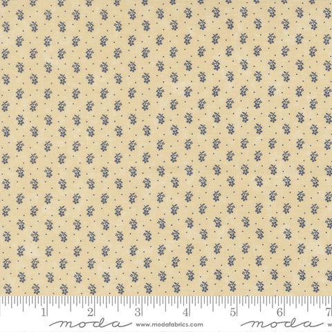 Moda Kansas Troubles - Bluebird's Nest 9805 21 Tan Tiny Buds By The Yard