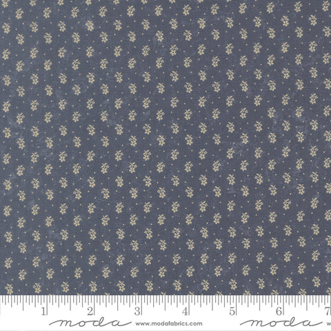 Moda Kansas Troubles - Bluebird's Nest 9805 34 Mid Blue Tiny Buds By The Yard
