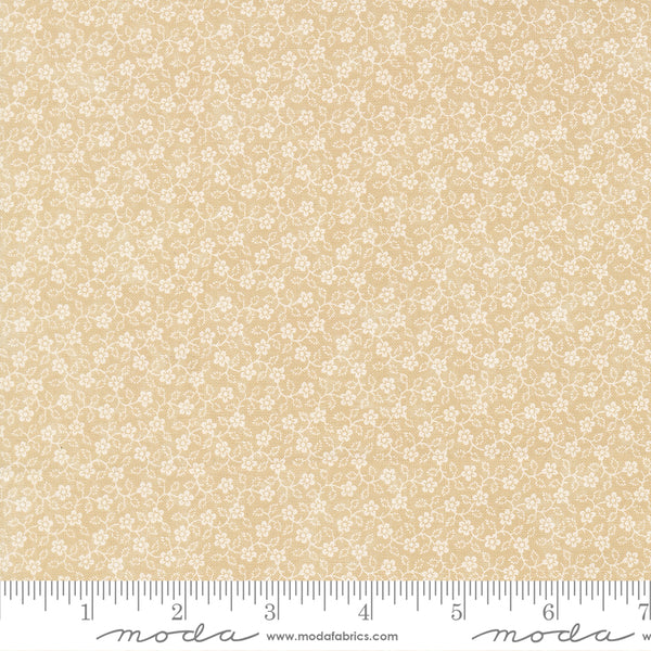Moda Kansas Troubles - Bluebird's Nest 9806 11 Tan Tonal Flowering Vine By The Yard