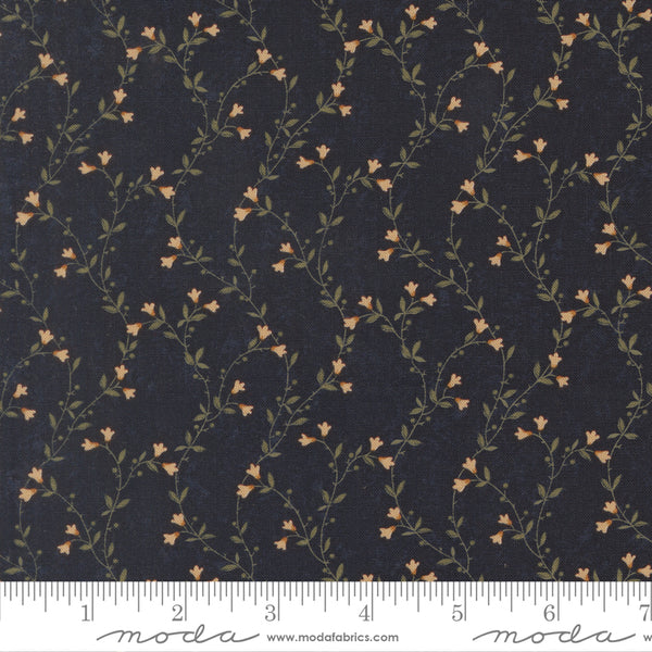Moda Kansas Troubles - Quail Run 9831 14 Indigo Creeping Vine By The Yard