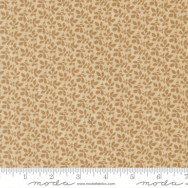 Moda Kansas Troubles - Quail Run 9832 21 Tonal Tan Fallen Leaves By The Yard