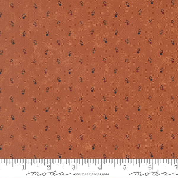 Moda Kansas Troubles - Quail Run 9836 17 Pumpkin Triangle Dot By The Yard