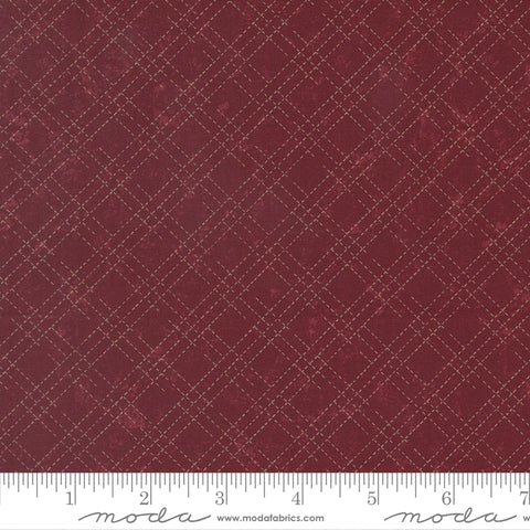 Moda Kansas Troubles - Quail Run 9837 13 Brick Stitched Plaid By The Yard