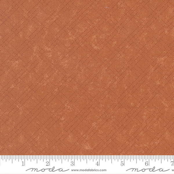 Moda Kansas Troubles - Quail Run 9837 17 Pumpkin Stitched Plaid By The Yard