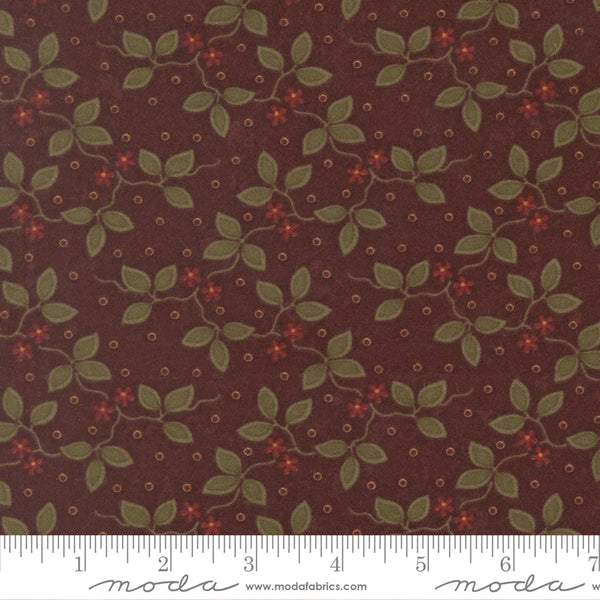 Moda Kansas Troubles - Flannel Season 9841 16F Pansy Three Leaves Flannel By The Yard