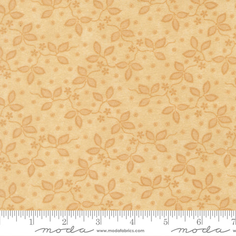 Moda Kansas Troubles - Flannel Season 9841 21F Tan Tonal Three Leaves Flannel By The Yard