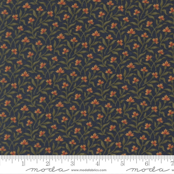 Moda Kansas Troubles - Flannel Season 9842 14F Indigo Bluebeard Bush Flannel By The Yard