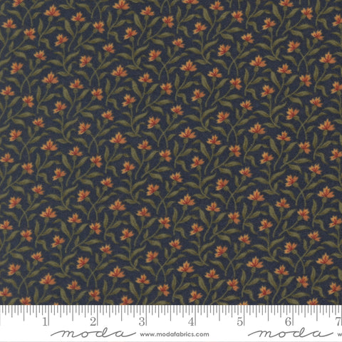 Moda Kansas Troubles - Flannel Season 9842 14F Indigo Bluebeard Bush Flannel By The Yard
