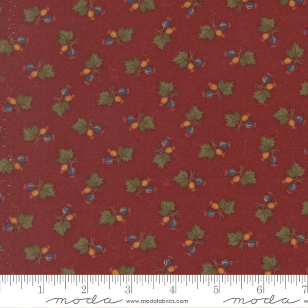 Moda Kansas Troubles - Flannel Season 9843 13F Barn Red Berry Nice Flannel By The Yard